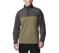 Columbia - Pile bicolore da uomo - Steens Mountain Half Snap II Stone Green Shark per Uomo - Taglia S - Kaki Kaki S