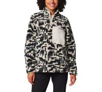 Pile Columbia West Bend Quarter Zip II bianco nero donna - XS