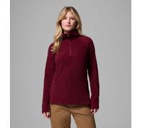 Columbia donna 1 2 zip glacial iv bordeaux pile