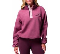 Columbia - Pile con collo alto e mezza chiusura a pressione - Helvetia II Cropped Half Snap Fleece Antique Mauve Mineral Pink per Donne in Nylon - Taglia M - Viola