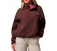 Columbia - Pile con collo alto e mezza chiusura a pressione - Helvetia II Cropped Half Snap Fleece Tobacco per Donne in Nylon - Taglia S - Marrone