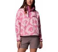 Columbia - Pile con collo alto semi-prezzo - Helvetia II Printed Cropped Half Snap Rosette Sprayflower per Donne - Taglia L - Rosa