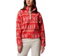 Columbia Donna Helvetia II Printed Cropped Pullover, Poppy Red-retrotree, S
