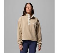 Columbia - Pile cropped con abbottonatura corta a pressione Helvetia™ II - Marrone - Taglia M - Donna