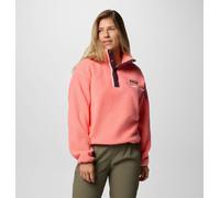 Columbia - Pile cropped con abbottonatura corta a pressione Helvetia™ II - Rosso - Taglia XL - Donna