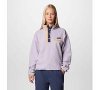 Columbia - Pile cropped con abbottonatura corta a pressione Helvetia™ II - Viola - Taglia XS - Donna