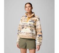 Columbia - Pile cropped stampato con abbottonatura corta a pressione Helvetia™ II - Giallo - Taglia XS - Donna