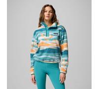 Columbia - Pile cropped stampato con abbottonatura corta a pressione Helvetia™ II - Verde - Taglia XL - Donna