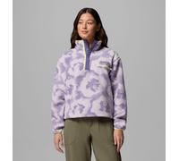 Columbia - Pile cropped stampato con abbottonatura corta a pressione Helvetia™ II - Viola - Taglia XS - Donna