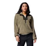 Columbia Pile da Donna Sequoia Grove con Mezza Zip, in Pile, Verde Pietra, Verde, Blu Navy, S