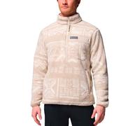 Columbia 1 2 zip sherpa rugged ridge pile bianco beige