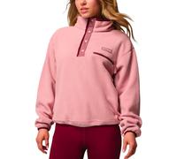 Columbia - Pile donna a mezza pressione - Helvetia II Cropped Half Snap Fleece Eraser Pink Fig Rich Wine per Donne - Taglia XS - Rosa