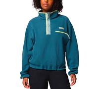 Columbia - Pile donna a mezza pressione - Helvetia II Cropped Half Snap Fleece Everblue Crshd Blue Ctrn Hz per Donne - Taglia XL