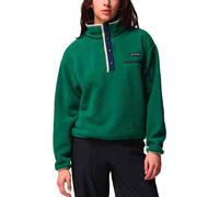 Columbia - Pile donna a mezza pressione - Helvetia II Cropped Half Snap Fleece Rain Frst Cllgt Nv Dark Stn per Donne - Taglia S - Verde
