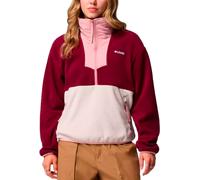 Columbia - Pile donna con mezza zip - Sequoia Grove 1/2 Zip Fleece Rich Wine Dark Stone Eraser Pink per Donne - Taglia XS - Rosa