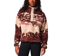 Columbia - Pile donna stampato a mezza pressione - Helvetia II Printed Cropped Half Snap Tobacco Sisters Dark Stone per Donne - Taglia XS - Marrone Marrone XS