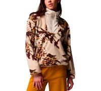 Columbia - Pile donna stampato - Sequoia Grove Printed Half Zip Dark Stone Blossoming per Donne in Poliestere Riciclato - Taglia XS - Viola