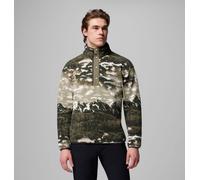 Columbia - Pile stampato a mezza pressione - Helvetia II Printed Half Snap Fleece Safari Sisters per Uomo - Taglia XL - Kaki Kaki XL