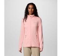 Columbia Women's Park View Grid Fleece Full Zip, Full Zip Fleece Jacket, Pink Sand, L