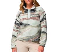 Columbia - Pile stampata con collo alto e mezza chiusura a pressione - Helvetia II Printed Cropped Half Snap Sedona Sage Summits per Donne in Nylon - Taglia M - Beige