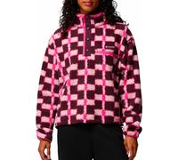 Columbia - Pile stampata con collo alto e mezza chiusura a pressione - Helvetia II Printed Cropped Half Snap Moonvista Geostack per Donne in Nylon - Taglia XL - Rosa