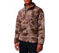 Columbia - Pile stampata con mezza chiusura a scatto - Helvetia II Printed Half Snap Fleece Iron Dyeflow per Uomo - Taglia L - Marrone
