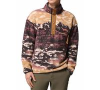 Columbia - Pile stampato a mezza pressione - Helvetia II Printed Half Snap Fleece Camel Brown Sisters per Uomo - Taglia XXL - Marrone