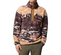 Columbia - Pile stampato a mezza pressione - Helvetia II Printed Half Snap Fleece Camel Brown Sisters per Uomo - Taglia S - Marrone