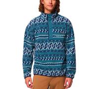 Columbia - Pile stampato a mezza pressione - Helvetia II Printed Half Snap Fleece Everblue Knitknot per Uomo - Taglia M - Blu Blu M