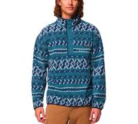Columbia - Pile stampato a mezza pressione - Helvetia II Printed Half Snap Fleece Everblue Knitknot per Uomo - Taglia L - Blu Blu L
