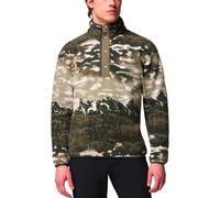 Columbia - Pile stampato a mezza pressione - Helvetia II Printed Half Snap Fleece Safari Sisters per Uomo - Taglia XS - Kaki