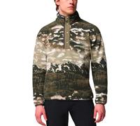 Columbia - Pile stampato a mezza pressione - Helvetia II Printed Half Snap Fleece Safari Sisters per Uomo - Taglia L - Kaki Kaki L