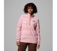Columbia Donna Benton Springs Stampato Half Snap, Pile Pull Over, Eraser Pink Deschutes Days, S