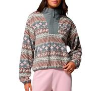 Columbia - Pile stampato con mezza cerniera - Sequoia Grove II Printed Half Zip Iron Wizard Island per Donne in Poliestere Riciclato - Taglia L - Grigio