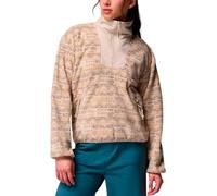 Columbia - Pile stampato da donna - Sequoia Grove Printed Half Zip Dark Stone Horizons per Donne in Poliestere Riciclato - Taglia S - Beige