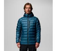 Columbia - Piumino da uomo idrorepellenza e isolamento - Arctic Crest Down Hooded Jacket Everblue per Uomo in Pelle - Taglia XXL - Blu
