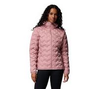 Columbia Piumino da donna Delta Ridge 2 con cappuccio, piumino piumino con cappuccio, rosa gomma, XS