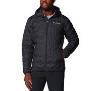 Columbia - Piumino da uomo idrorepellenza - Delta Ridge II Down Hooded Jacket Black per Uomo in Pelle - Taglia XXL - Nero