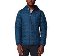 Columbia - Piumino da uomo idrorepellenza - Delta Ridge II Down Hooded Jacket Collegiate Navy per Uomo in Pelle - Taglia S - Blu navy