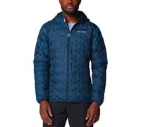 Columbia - Piumino idrorepellente in piuma naturale - Delta Ridge II Down Hooded Jacket Collegiate Navy per Uomo in Pelle - Taglia S - Blu navy