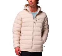 Columbia - Piumino da uomo idrorepellenza - Drift Peak Stretch Down Hooded Jacket Dark Stone per Uomo in Pelle - Taglia L - Bianco