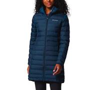 Columbia - Piumino lungo da uomo, idrorepellenza - Lake 22 II Down Long Hooded Jacket Collegiate Navy per Donne in Pelle - Taglia L - Blu navy