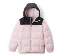Columbia Piumino unisex con cappuccio, rosa satinato, nero, XXS