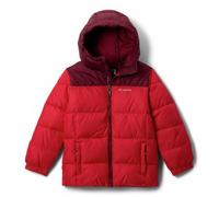 Columbia Piumino unisex con cappuccio, rosso montagna, vino ricco, L