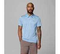 Columbia Polo da Trekking da Uomo, Polo Blu Increspato, M