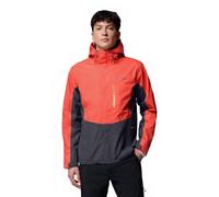 Columbia Pouring Adventure 3 Jacket, Giacca antipioggia impermeabile Uomo, Zing, Squalo, XL