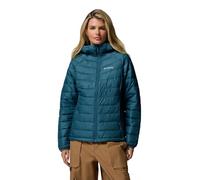 Giacca con cappuccio Columbia Powder Lite II verde bluastro donna - S