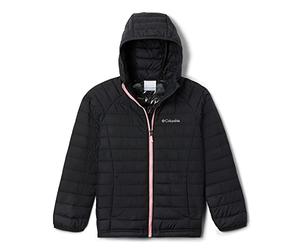 Columbia Powder Lite Hooded Jacket, Piumino Con Cappuccio Bambine e ragazze, Nero, XL