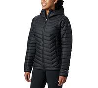 Columbia Powder Lite Hooded Jacket, Piumino Con Cappuccio Donna, Nero, M