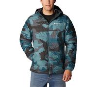Columbia Powder Lite Hooded Jacket, Piumino Con Cappuccio Uomo, Metal Mod Camo Print, S